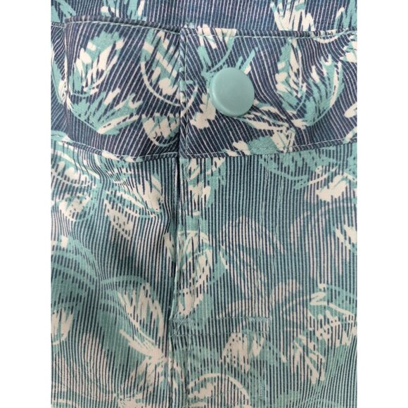 Art Class Boy's Tropical Print Shorts Size 8 Green & Blue Gradient Cotton Blend - Picture 4 of 8